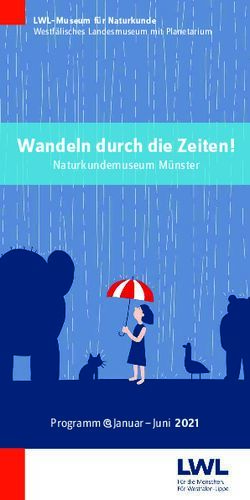 Programm Januar -Juni 2021 - LWL-Museum für Naturkunde