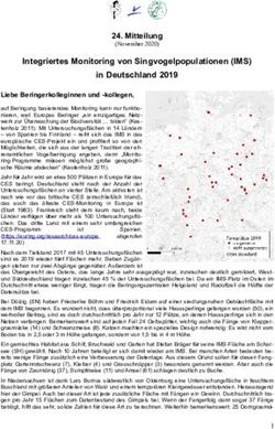 Integriertes Monitoring von Singvogelpopulationen (IMS) in Deutschland 2019