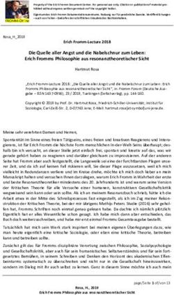 Die Quelle aller Angst und die Nabelschnur zum Leben: Erich Fromms Philosophie aus resonanztheoretischer Sicht - Erich-Fromm-Gesellschaft