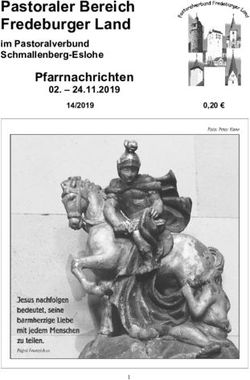 Pastoraler Bereich Fredeburger Land - im Pastoralverbund Schmallenberg-Eslohe Pfarrnachrichten 24.11.2019 ...