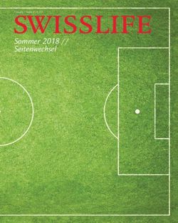 SWISSLIFE Sommer 2018 // Seitenwechsel - Swiss Life Magazin
