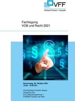 FACHTAGUNG VOB UND RECHT 2021 - DONNERSTAG, 28. OKTOBER 2021 10:30 - 16:00 UHR INTERCITYHOTEL FRANKFURT AIRPORT CARGOCITY S&Uuml;D AM ...