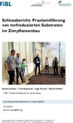 Schlussbericht: Praxiseinführung von torfreduzierten Substraten im Zierpflanzenbau