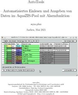 AUTOTOOLS - AUTOMATISIERTES EINLESEN UND AUSGEBEN VON DATEN IM AQUAZIS-POOL MIT ALARMFUNKTION