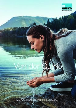 Von der Quelle MEIKO Nachhaltigkeitsbericht 2020 / 2021