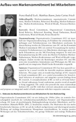 Aufbau von Markencommitment bei Mitarbeitern - Nomos ...