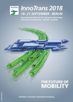 InnoTrans 2018 18 - 21 SEPTEMBER BERLIN International Trade Fair for Transport Technology Innovative Components Vehicles Systems