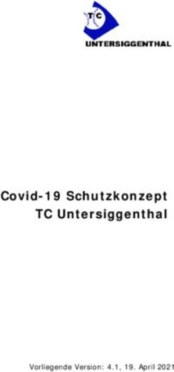 Covid-19 Schutzkonzept TC Untersiggenthal - Vorliegende Version: 4.1, 19. April 2021