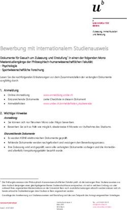 Bewerbung mit internationalem Studienausweis - Universit&auml;t ...