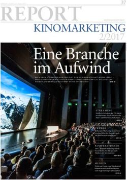 Eine Branche im Aufwind - KINOMARKETING 2/2017 - Horizont