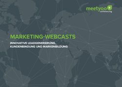 MARKETING-WEBCASTS INNOVATIVE LEADGENERIERUNG, KUNDENBINDUNG UND MARKENBILDUNG - meetyoo conferencing GmbH