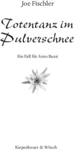 Totentanz im Pulverschnee - Joe Fischler Ein Fall f&uuml;r Arno Bussi - Kiepenheuer & Witsch