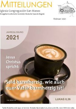 MITTEILUNGEN Iglesia Congregaci&oacute;n San Mateo - Februar 2021 - Evangelisch-lutherische Gemeinde ...