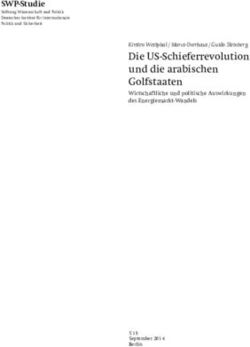 Die US-Schieferrevolution und die arabischen Golfstaaten - Stiftung Wissenschaft und Politik
