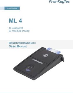 ML 4 BENUTZERHANDBUCH USER MANUAL - ID-LESEGERÄT ID-READING-DEVICE - PREHKEYTEC GMBH