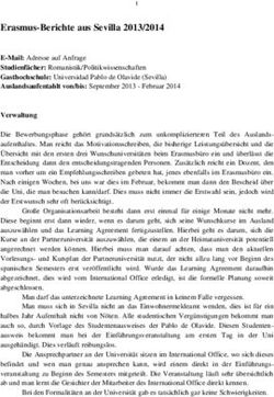 Erasmus-Berichte aus Sevilla 2013/2014