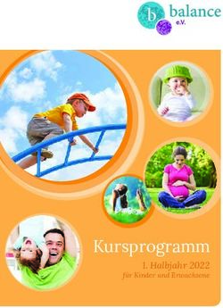 Kursprogramm 1. Halbjahr 2022 f&uuml;r Kinder und Erwachsene - balance H&uuml;nstetten