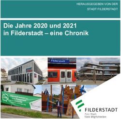Die Jahre 2020 und 2021 in Filderstadt - eine Chronik - HERAUSGEGEBEN VON DER STADT FILDERSTADT