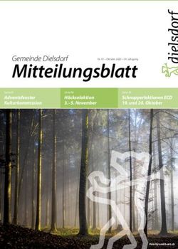 Mitteilungsblatt Gemeinde Dielsdorf - Adventsfenster Kulturkommission