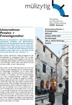 Hauszeitung des Alterszentrums Obere Mühle Lenzburg - Alterszentrum Obere Mühle