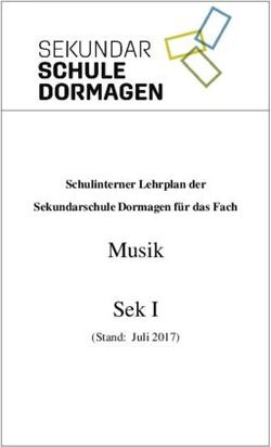 Musik Sek I Schulinterner Lehrplan der Sekundarschule Dormagen f&uuml;r das Fach - (Stand: Juli 2017)