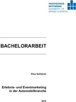 BACHELORARBEIT ERLEBNIS- UND EVENTMARKETING IN DER AUTOMOBILBRANCHE - 2018 ELISA KALLIWODA - MONAMI ...