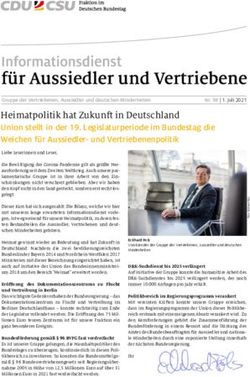 Heimatpolitik hat Zukunft in Deutschland - Union stellt in der 19. Legislaturperiode im Bundestag die Weichen f&uuml;r Aussiedler- und ...