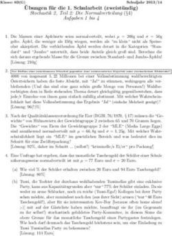 Ubungen f ur die 1. Schularbeit (zweist undig) - Stochastik 2, Teil 2: Die Normalverteilung ( 4) Aufgaben 1 bis 4