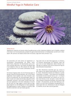 Mindful Yoga in Palliative Care
