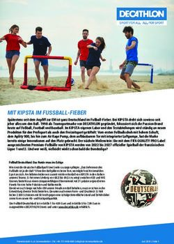MIT KIPSTA IM FUSSBALL-FIEBER - DECATHLON Presse
