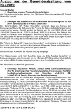 Auszug aus der Gemeinderatssitzung vom 23.7.2019: Tagesordnung