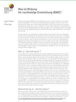 Was ist Bildung f&uuml;r nachhaltige Entwicklung (BNE)? - ESD ...
