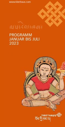 PROGRAMM JANUAR BIS JULI 2023 - www.tibethaus.com