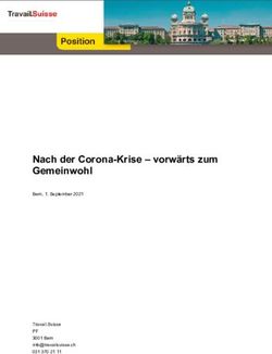 Nach der Corona-Krise - vorw&auml;rts zum Gemeinwohl - Bern, 1. September 2021 Travail.Suisse - PF - Travail ...
