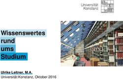Wissenswertes rund ums Studium - Ulrike Leitner, M.A. Universit&auml;t Konstanz, Oktober 2016 - Gymnasium ...