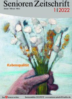 SENIORENZEITSCHRIFT 1I 2022 - #LEBENSQUALIT&Auml;T - SENIOREN ZEITSCHRIFT FRANKFURT