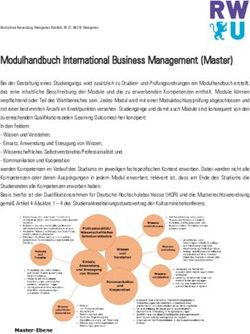 Modulhandbuch International Business Management (Master)