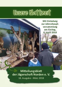 Unsere Blattzeit - Mitt eilungsblatt der Jägerschaft Norden e. V - Mit Einladung zur Jahreshaupt-Jägerschaft Norden
