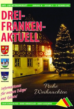 DREI-FRANKEN- AKTUELL - Frohe Weihnachten - Drei-Franken-Eck
