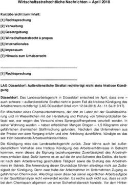 Wirtschaftsstrafrechtliche Nachrichten - April 2018 - kralaw.de