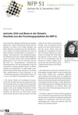 NFP 51 Integration und Ausschluss - Bulletin Nr. 6, Dezember 2007