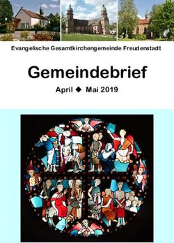 Gemeindebrief April u Mai 2019 - Evangelische Gesamtkirchengemeinde Freudenstadt - Evangelische Kirchengemeinde Freudenstadt
