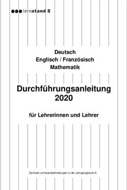 Durchführungsanleitung 2020 - Deutsch Englisch / Französisch Mathematik für Lehrerinnen und Lehrer - Schulentwicklung NRW
