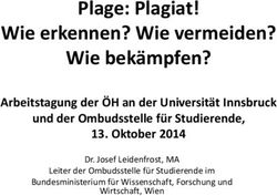 Plage: Plagiat! Wie erkennen? Wie vermeiden? Wie bek&auml;mpfen?
