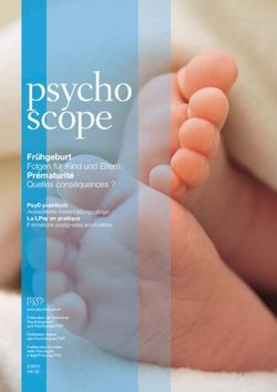 Fr&uuml;hgeburt Folgen f&uuml;r Kind und Eltern Pr&eacute;maturit&eacute; Quelles cons&eacute;quences ? - F&ouml;deration der Schweizer Psychologinnen und ...