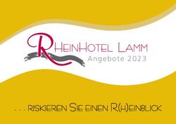 Angebote 2023 . . . RISKIEREN SIE EINEN R(H)EINBLICK
