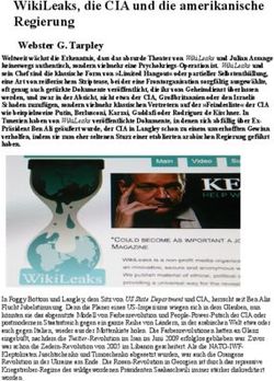 WikiLeaks, die CIA und die amerikanische Regierung