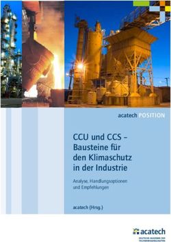 CCU und CCS - Bausteine für den Klimaschutz in der Industrie - Analyse, Handlungsoptionen und Empfehlungen - Acatech