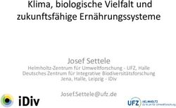 Klima, biologische Vielfalt und zukunftsfähige Ernährungssysteme - Josef Settele