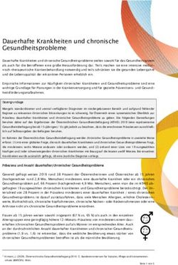 Dauerhafte Krankheiten und chronische Gesundheitsprobleme